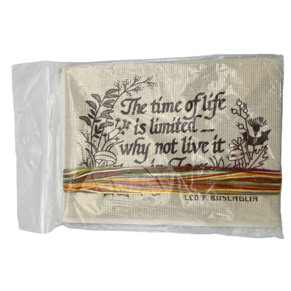 Sunset Stitchery Kit 746 The Time Of Life Is Limited Cross-Stitch Set Fits #3322 - Picture 5 of 5